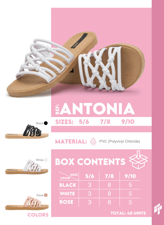 Antonia Women - Black/Pink/White
