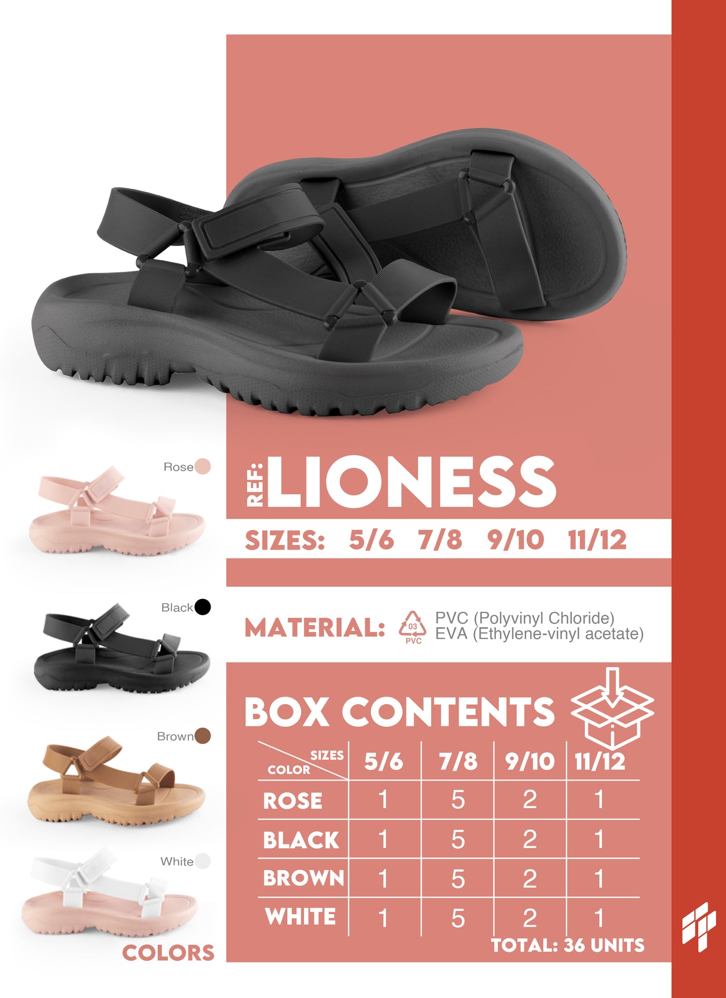 Lioness Women - Camel-Camel/Black-Black/Pink-Pink/Pink-White