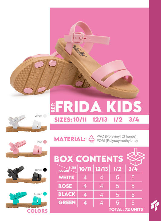 Frida Kids - Black/Green/Pink/White