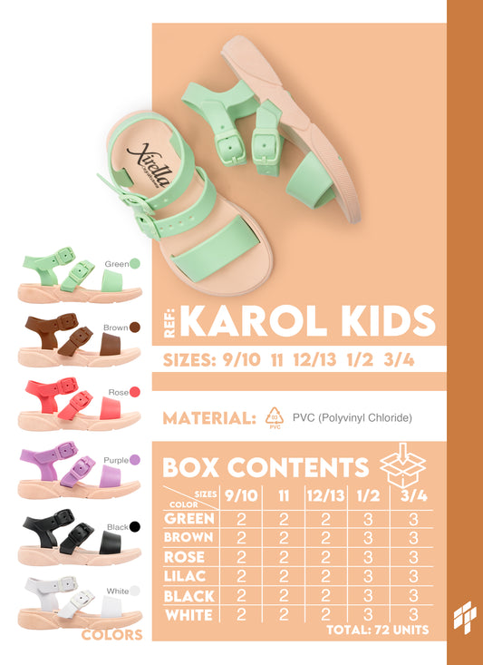 Karol Kids - Black/Camel/Green/Hot Pink/Purple/White