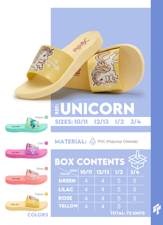 Unicorn Kids - Light Green/Pink/Purple