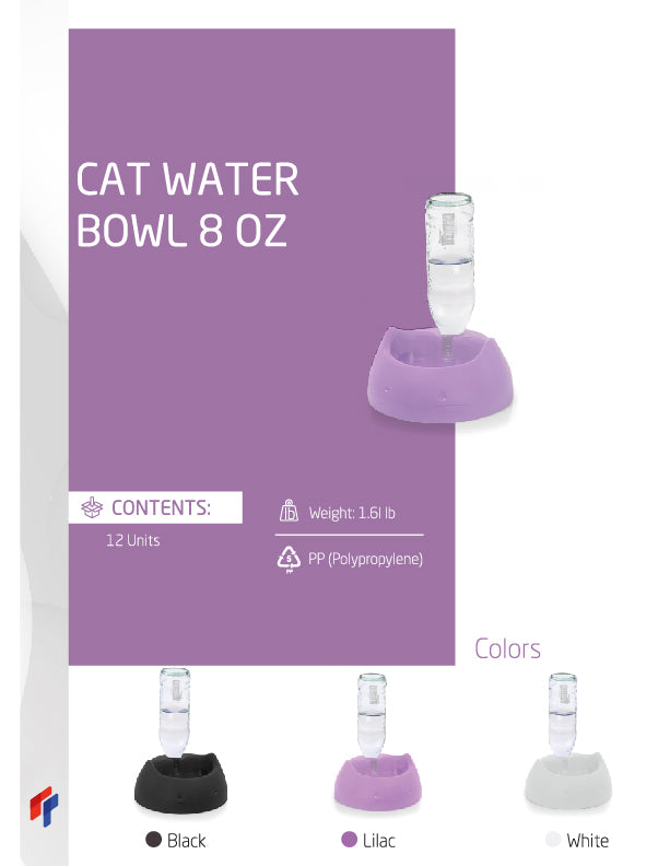 Cat Water Bowl 8 oz