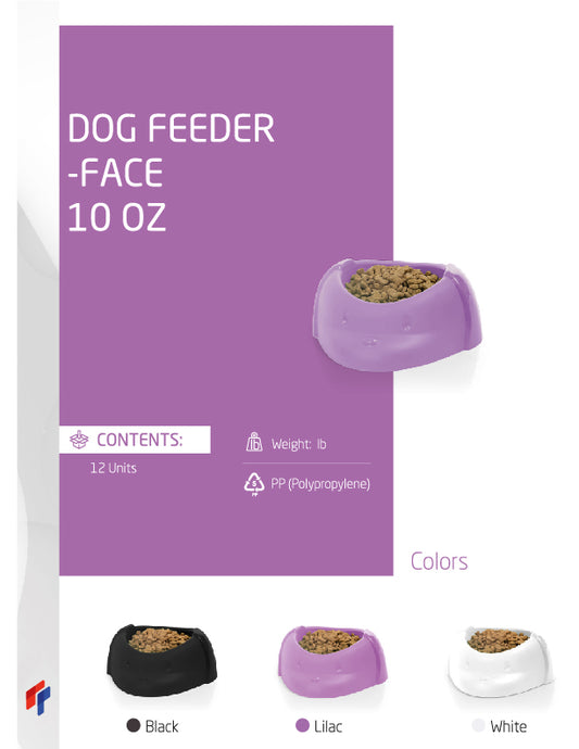 Dog Feeder Face 10 oz