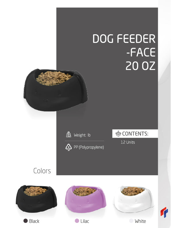 Dog Feeder Face 20 oz