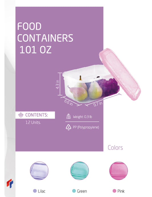 Food Containers 101 oz