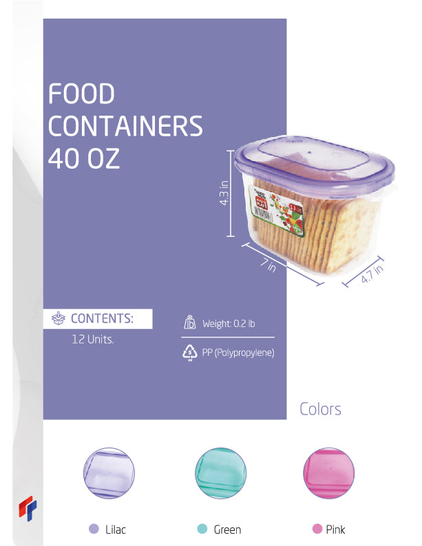 Food Containers 40 OZ