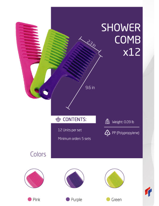 Shower Comb x 12